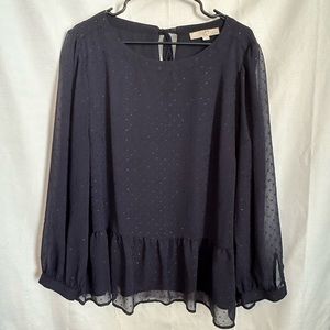 Loft Plus Peplum Blouse